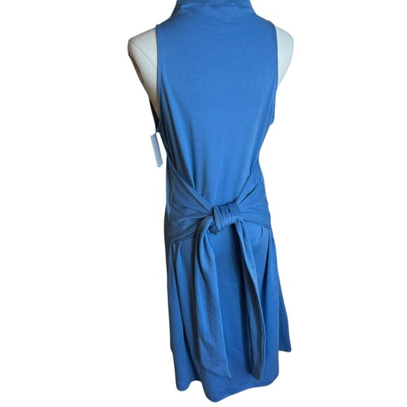CB by Laundry Blue Tie-Front Mock Neck Dress – Size 4 – NWT - Picture 2 of 7